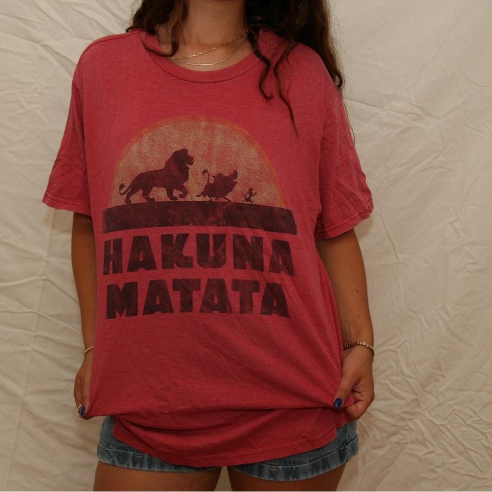 DISNEY Hakuna Matata T Shirt With Lettering